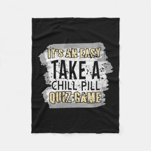 Womens Take A Mind Pause Funny Relax Quiz Game Lin Fleece Blanket