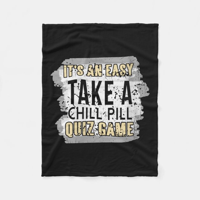 Womens Take A Mind Pause Funny Relax Quiz Game Lin Fleece Blanket (Front)