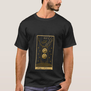 Womens Tarot Card The Tower Occult Gothic Hallow T-Shirt