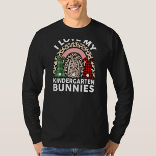 Womens Teacher Easter Tee  I Love My Kindergarten 