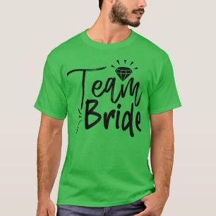 Womens Team Bride Cute Matching For Bachelorette P T-Shirt