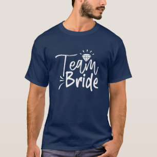 Womens Team Bride Cute Matching For Bachelorette P T-Shirt