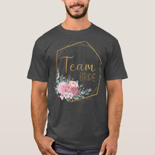 Womens Team Bride Stag Night Wedding Eucalyptus  T-Shirt