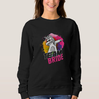 Womens Team Bride  Women Bachelorette Hen Night Pa Sweatshirt
