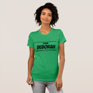 Women's Team Deb, Name Customizable T-Shirt