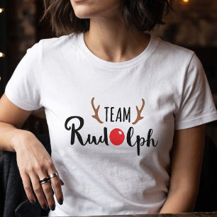 Womens Team Rudolph Christmas Party T-Shirt