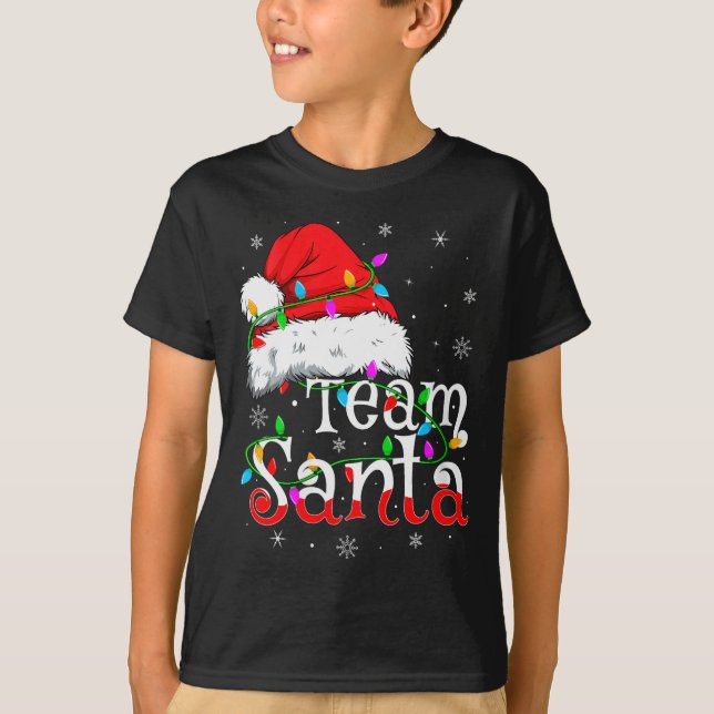 Womens Team Santa Xmas Pajamas Matching Family Gro T-Shirt (Front)