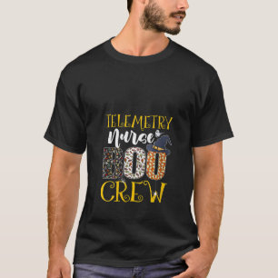 Womens Telemetry Nurse Boo Crew Halloween Boo Ghos T-Shirt