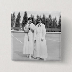 Women's Tennis Champions, 1913 2 Inch Square Button