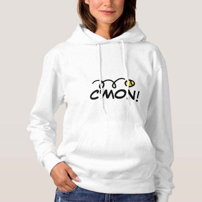 Womens tennis clothing | Hoodie with funny slogan (Front)