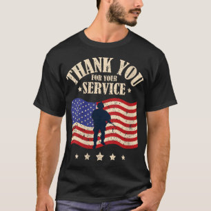 Womens Thank You For Your Service, Veteran V-neck T-Shirt