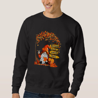 Womens Thankful Blessed To Be Called Nanny Pumpkin Sweatshirt
