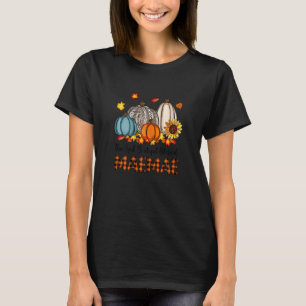 Womens Thankful Grateful Blessed Mae mae Pumpkins T-Shirt