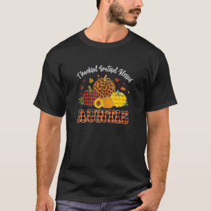 Womens Thankful Grateful Blessed Pumpkin Leopard A T-Shirt