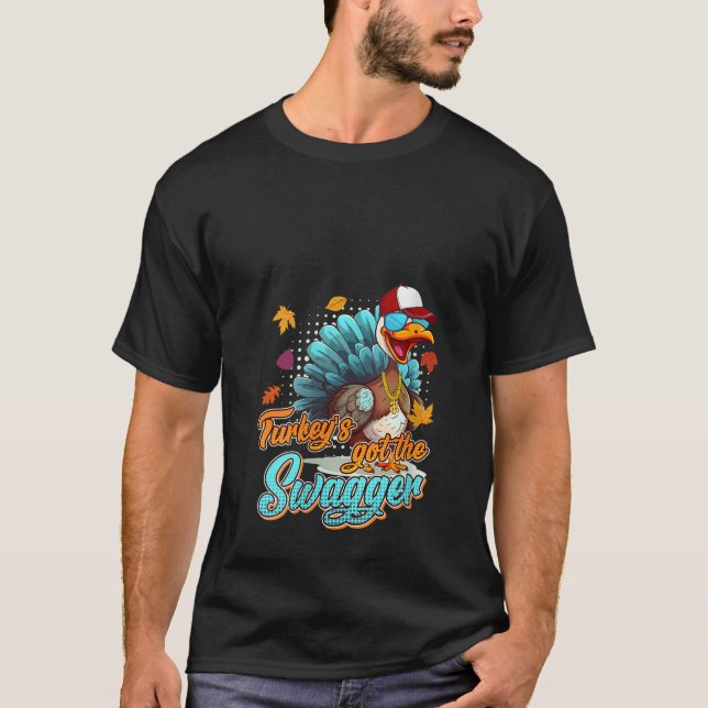 Womens Thanksgiving Party Turkey got the Swagger C T-Shirt (Front)