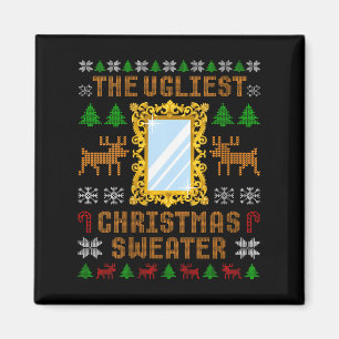 Womens The Ugliest Christmas Sweater With An Image Magnet