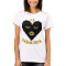 Womens Thickalicious BL Heart White T-shirt