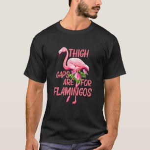 Womens Thigh Gaps Are For Flamingos Fitness Wome T-Shirt