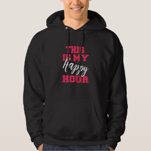 Womens This Is My Happy Hour Fitness Women's Bodyb Hoodie