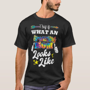 Womens This Is What An Amazing Mom Looks Like Moth T-Shirt