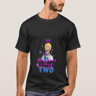 Womens This Little Mermaid Is Turning Two 2 Birthd T-Shirt