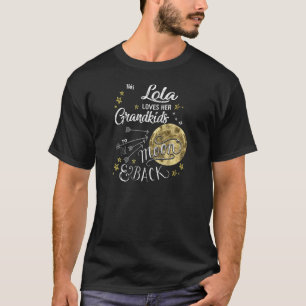 Womens This Lola Loves Her Grandkids To The Moon A T-Shirt