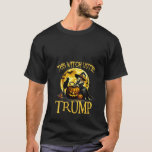 Womens This Witch Votes Trump Halloween Costume Tr T-Shirt<br><div class="desc">Womens This Witch Votes Trump Halloween Costume Trumpkin Witch V Neck</div>