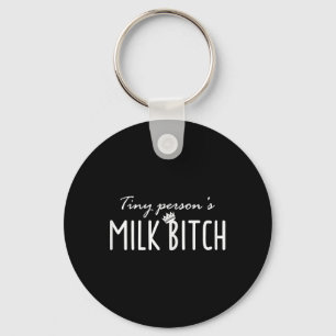 Womens Tiny Person's Milk New Mom Ery Funny Breast Keychain