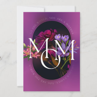 Womens, To the World, Mother's Day or Birthday,   Holiday Card