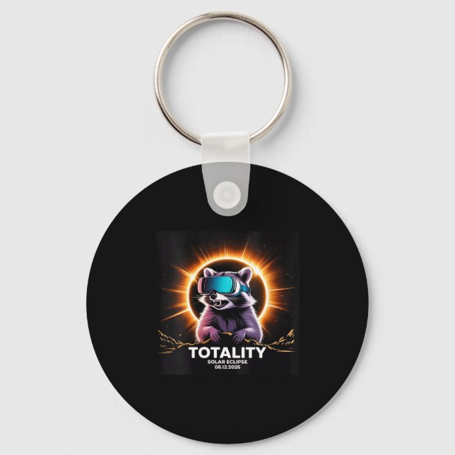 Womens Total Solar August 12 Keychain (Front)