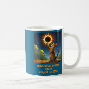 Womens Total Solar Eclipse Cat Design Coffee Mug