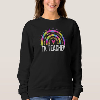 Womens Transitional Kindergarten Teacher Tie Dye L Sweatshirt