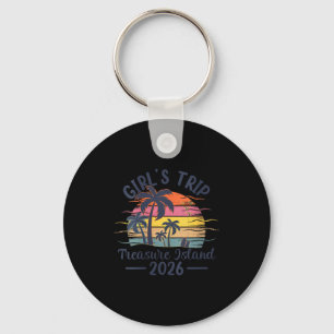 Women's treasure island girls trip 2026 vintage keychain