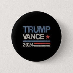 Womens Trump Vance 2024 President Trump Supporter 2 Inch Round Button