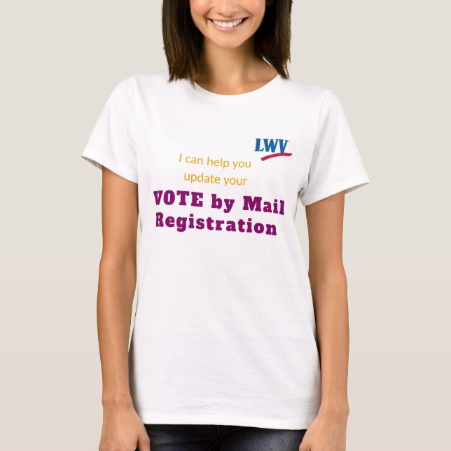 Womens Tshirt I Can Help You Update VBM (Front)