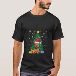 Womens Ugly Sweater Xmas Tree Lights Cairn Terrier