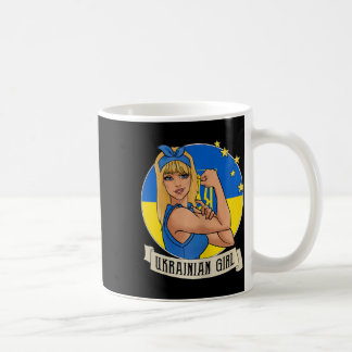Womens Ukrainian Girl Ukraine Flag Merchandise Ukr Coffee Mug