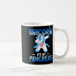 Womens Unicorn Ate My Pancreas V-neck Coffee Mug