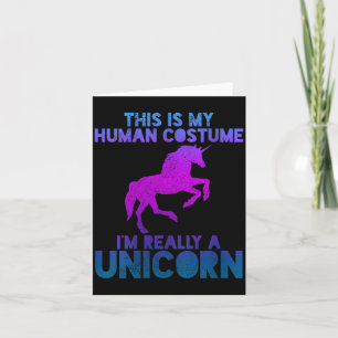 Womens Unicorn Shirt - People Costume Saying Funny Card