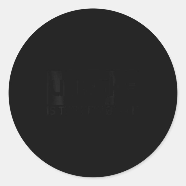 Womens Unwoke Is The New Black (anti Woke Statemen Classic Round Sticker (Front)