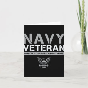 Womens Us Navy - Veteran Honour Courage Commitment Card