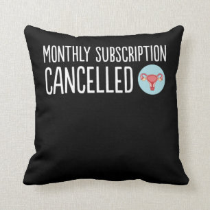 Womens Uterus Removal Surgery Hysterectomy Funny  Throw Pillow