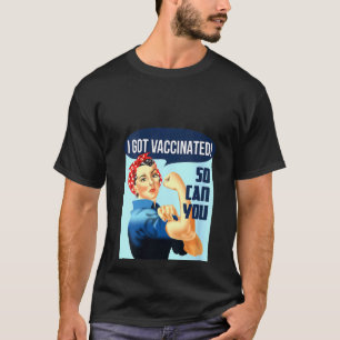 Womens Vaccinated, A That Encourages To Undergo V T-Shirt