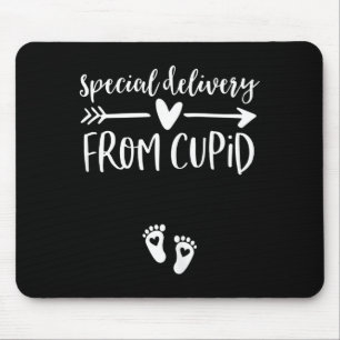 Womens Valentines Day Couples Pregnancy Announceme Mouse Pad