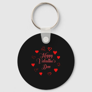 Womens Valentine's Day Love Heart Printed Casual G Keychain