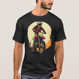 Womens Valentines love dirt bike costume for biker T-Shirt