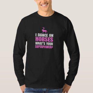 Womens Vaulting Horse Riding Equestrian Horseback T-Shirt
