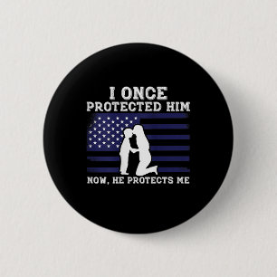 Womens Veterans Day American Flag Army Proud Milit 2 Inch Round Button