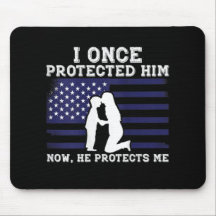 Womens Veterans Day American Flag Army Proud Milit Mouse Pad
