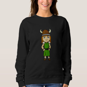 Womens Viking Girl Schildmaid Viking Sweatshirt
